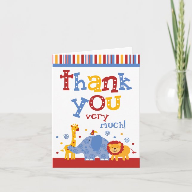 Safari Baby Thank You (Front)