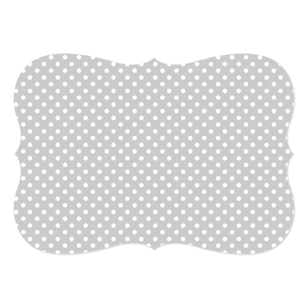 Safari Ballerina Gray Polka Dot Baby Shower Invitation