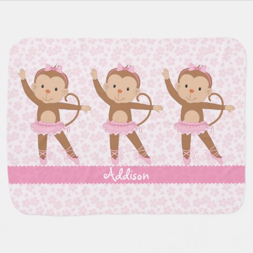 Safari Ballerina Personalized Baby Blanket