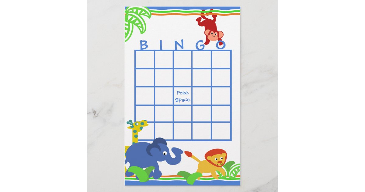 Safari bingo cards