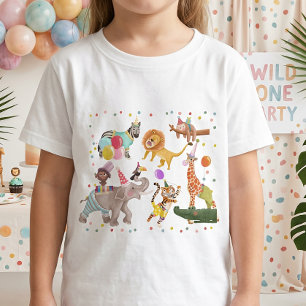 Safari Birthday Cute Jungle Party Animals Kids T-Shirt