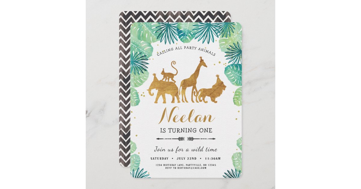 Safari Birthday Invitation | Zazzle