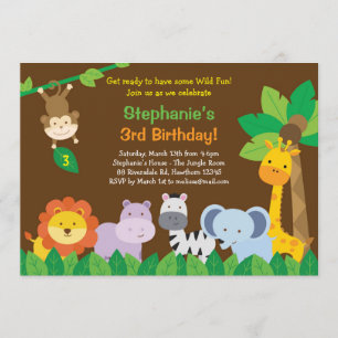 Safari Birthday Invitation / Safari Invite