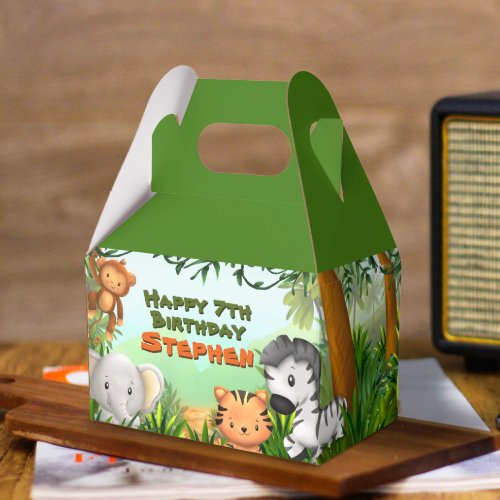 Safari Birthday Party Favor Boxes