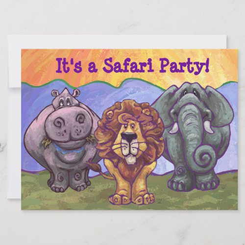 Safari Birthday Party Invitation