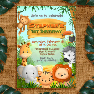 Safari Birthday Party Invitation