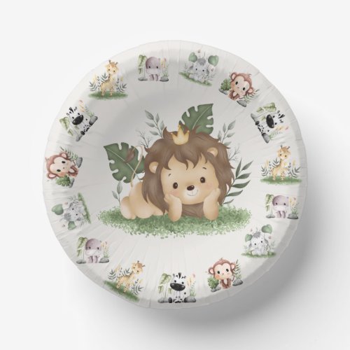 safari birthday party invitation paper bowls