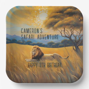 Safari Birthday Party Paper Plates