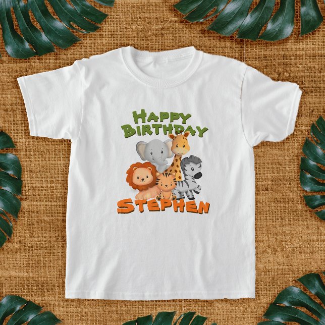 Safari Birthday Party T-Shirt (Safari Birthday T-Shirt)