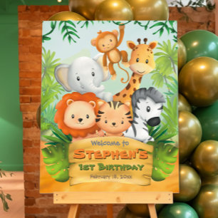 Safari Birthday Party - Welcome Sign