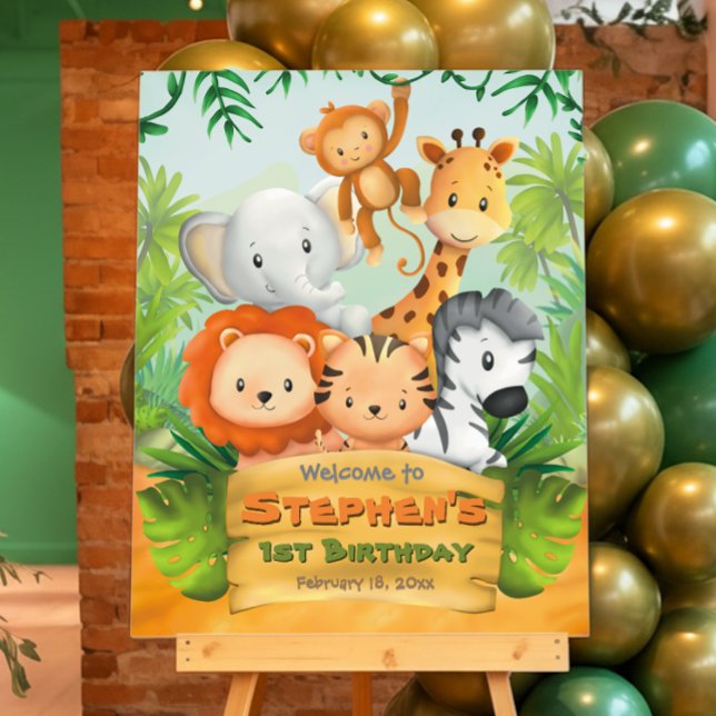 Safari Birthday Party - Welcome Sign (Creator Uploaded)