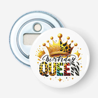 Safari Birthday Queen Crown Bottle Opener