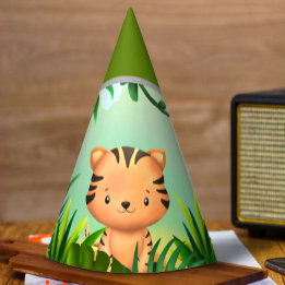 Safari Birthday Tiger Party Hat