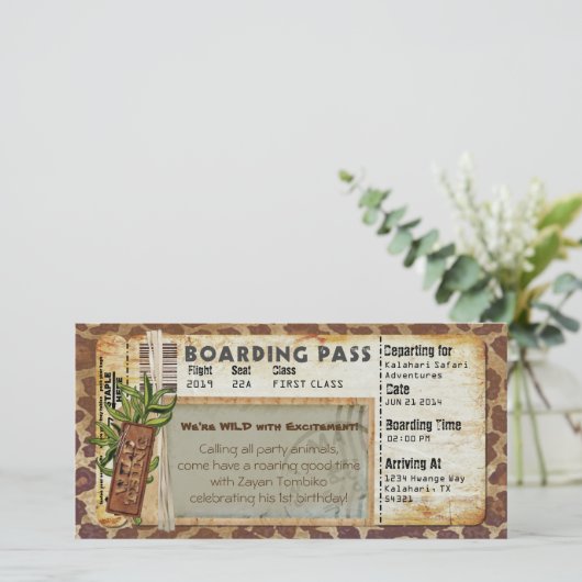 Safari Boarding Pass (Standing Front)