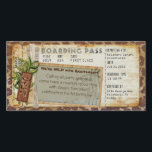 Safari Boarding Pass 2<br><div class="desc">A custom design for your Safari Themed Event</div>