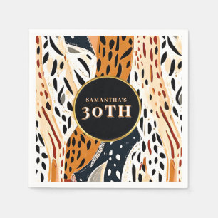 Safari Boho African Animal Print picnic Napkins