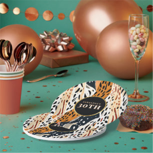 Safari Boho Paper Cups African Print Party Cups Plates