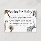 Safari Book Request for Baby Shower Invitation (Front)
