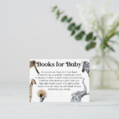 Safari Book Request for Baby Shower Invitation (Standing Front)