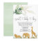 Safari boy baby shower invitation sweet baby boy