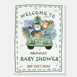 Safari Boy Baby Shower Welcome Sign