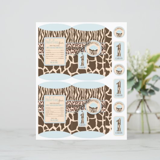 Safari Boy BLU Mini Puff Box 1 (Standing Front)