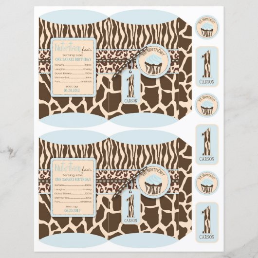 Safari Boy BLU Mini Puff Box 1 (Front)