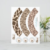 Safari Boy Cupcake Wrappers (Standing Front)