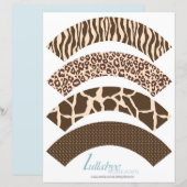 Safari Boy Cupcake Wrappers 2 (Front/Back)