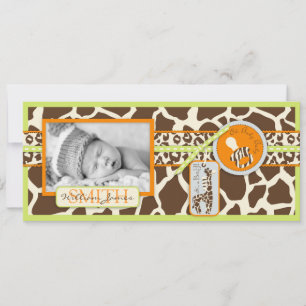 Safari Boy Green Tall Announcement