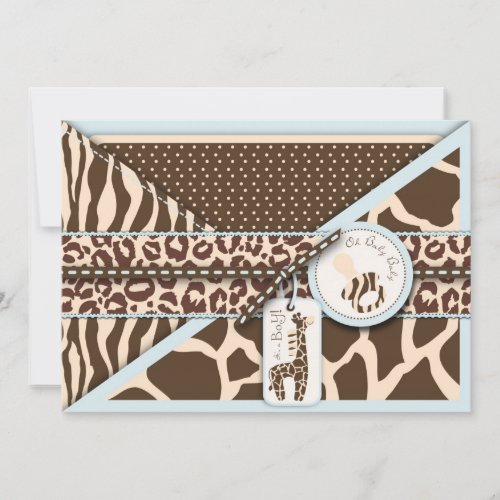 Safari Boy Invitation Card 2