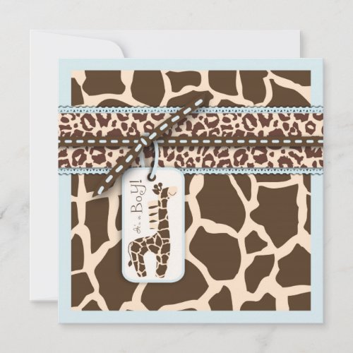 Safari Boy Invitation Square 2