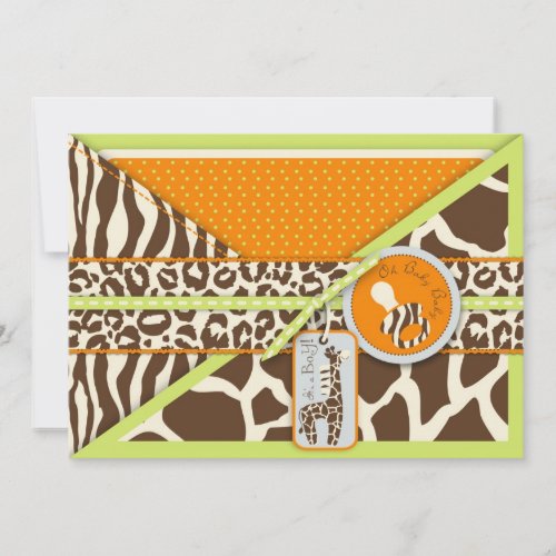 Safari Boy LGR Invitation Card 2