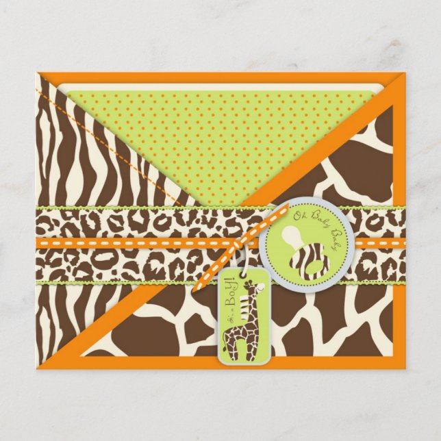 Safari Boy Orange Advice Card (Front)