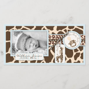 Safari Boy Photo Card