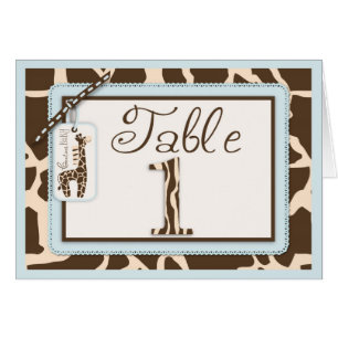 Safari Boy Table Card 1