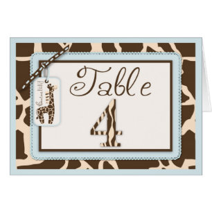 Safari Boy Table Card 4