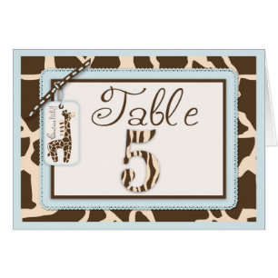 Safari Boy Table Card 5