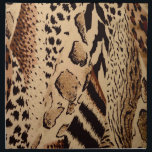 Safari Brown Napkin<br><div class="desc">Set of 4 20” x 20” cloth dinner napkins with an image of a blend of suggested animal prints in shades of brown. See matching paper cocktail napkin, kitchen towel, cloth placemat, paper placemat and coasters. See the entire Safari Napkin collection in the FOOD/BEV | Linens section. This product is...</div>