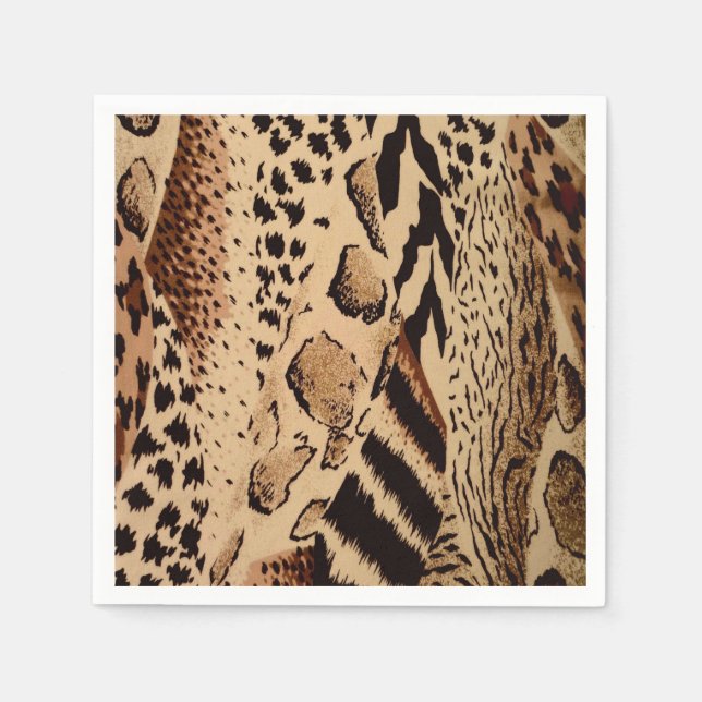 Safari Brown Napkins (Front)