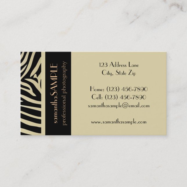 Safari Business Card (Front)