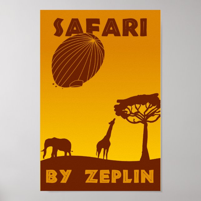 Safari: By Zeplin! Poster (Front)