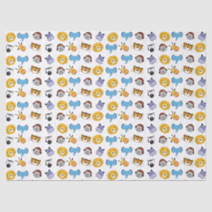 Safari Celebration: Cute Animal Illustration Wrapp Tissue Paper