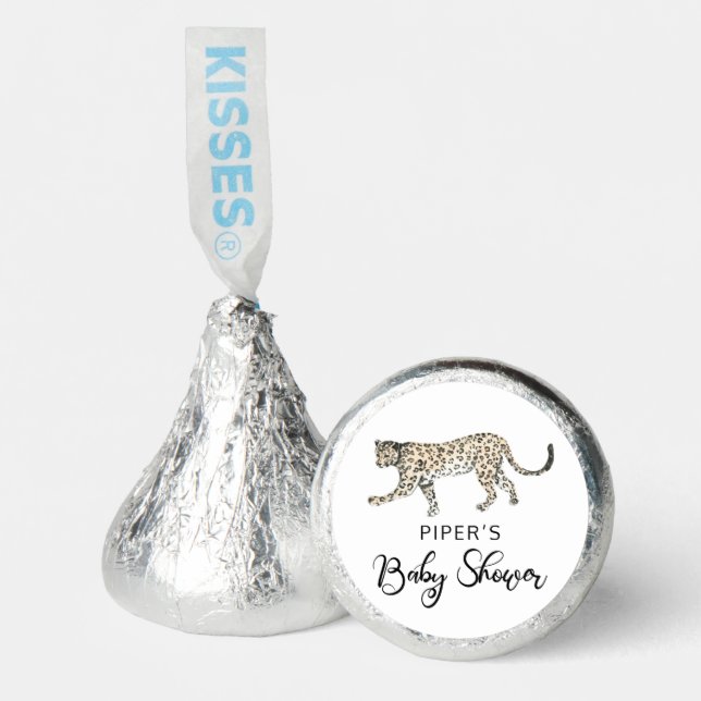 Safari Cheetah Baby Shower Hershey®'s Kisses® (Front)