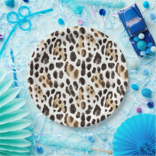 Safari Cheetah Birthday Paper Plates