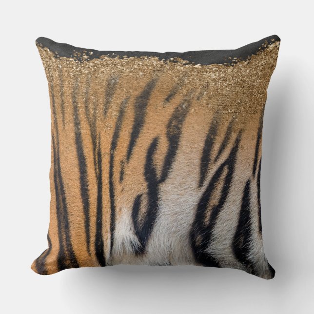 Safari Chic: Animal Skin Texture Throw Pillows (Front)