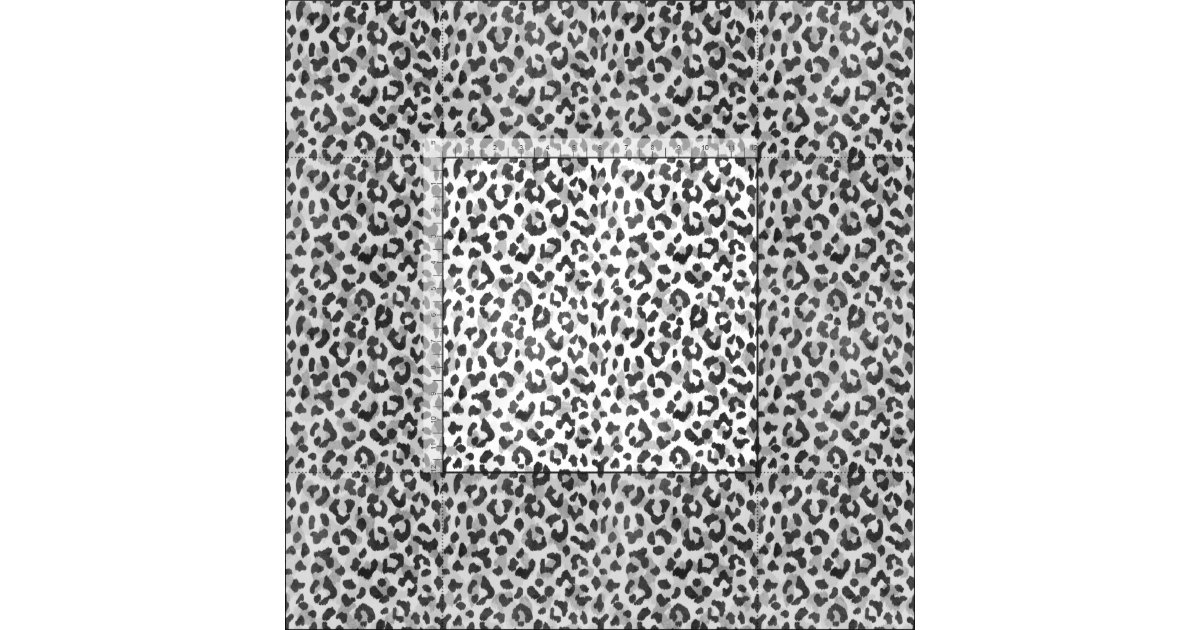 Safari chic black and white cheetah print fabric Zazzle