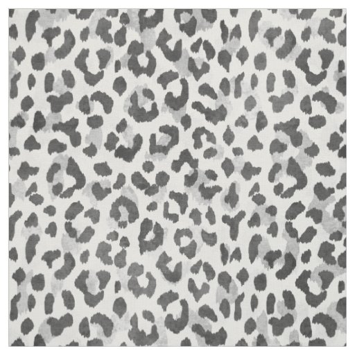 Safari chic black and white cheetah print fabric Zazzle