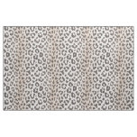 Safari chic neutral beige white cheetah print fabric