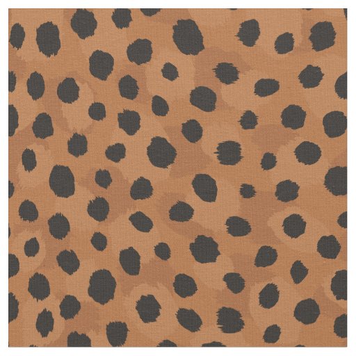 Safari chic neutral brown black cheetah print fabric